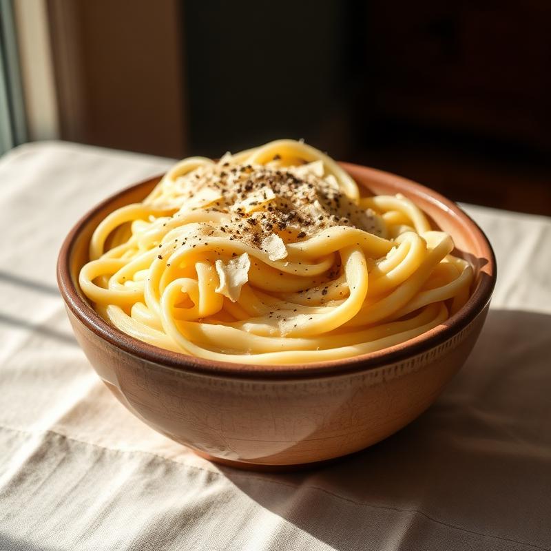 Fettuccine ao molho Alfredo cremoso
